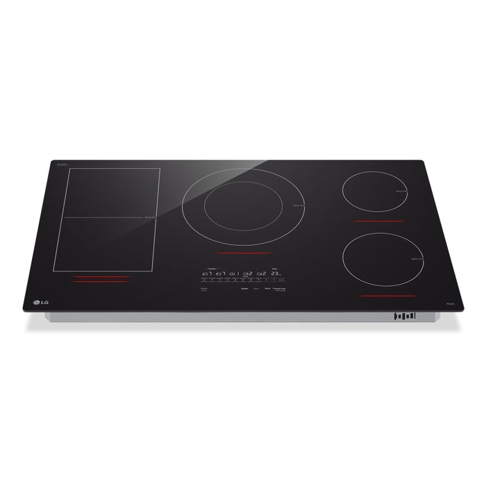 Surface de cuisson intelligente à induction LG de 36 po avec élément UltraHeatMC de 5,0 kW - noire - CBIH3617BE