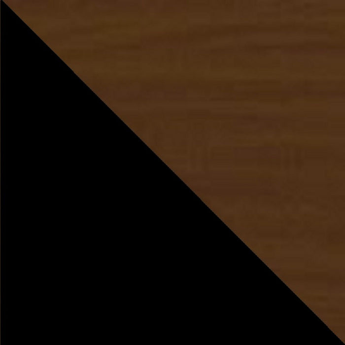 Meuble pour téléviseur Mosholu de Manhattan Comfort de 66,93 po avec 3 tablettes - noir et brun noix