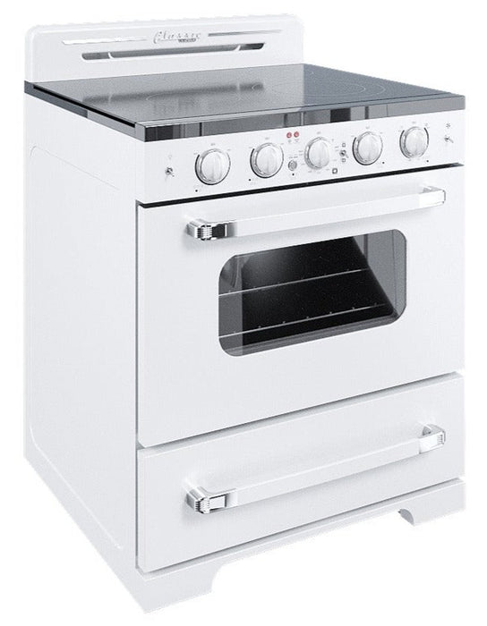 Cuisinière électrique  Classic Rétro par Unique de 30 po à convection - UGP-30CR EC W