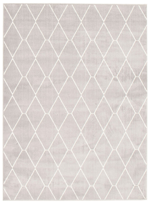 Carpette August griseblanche 6 pi 7 po x 9 pi 6 po