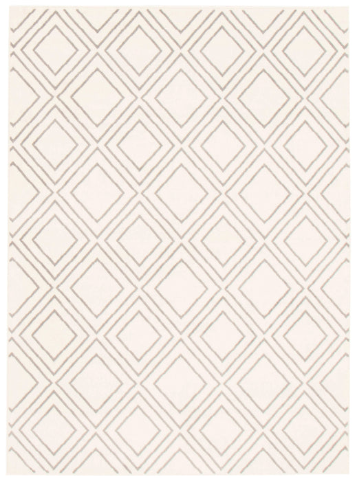 Carpette August blanc géodegris 6 pi 7 po x 9 pi 6 po