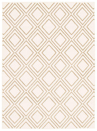 Carpette August blanc géodebrun clair 6 pi 7 po x 9 pi 6 po