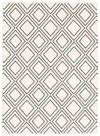 Carpette August blanc géodebleu marine 7 pi 10 po x 10 pi 2 po