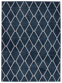 Carpette August bleu marineblanc 7 pi 10 po x 10 pi 2 po