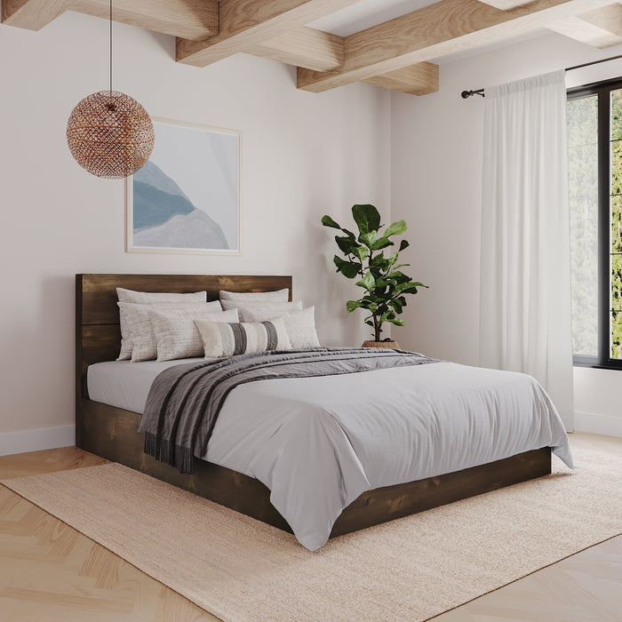 Tête de lit à panneaux Nordika pour lit double - truffe