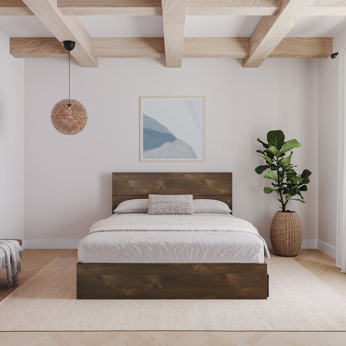 Tête de lit à panneaux Nordika pour grand lit - truffe