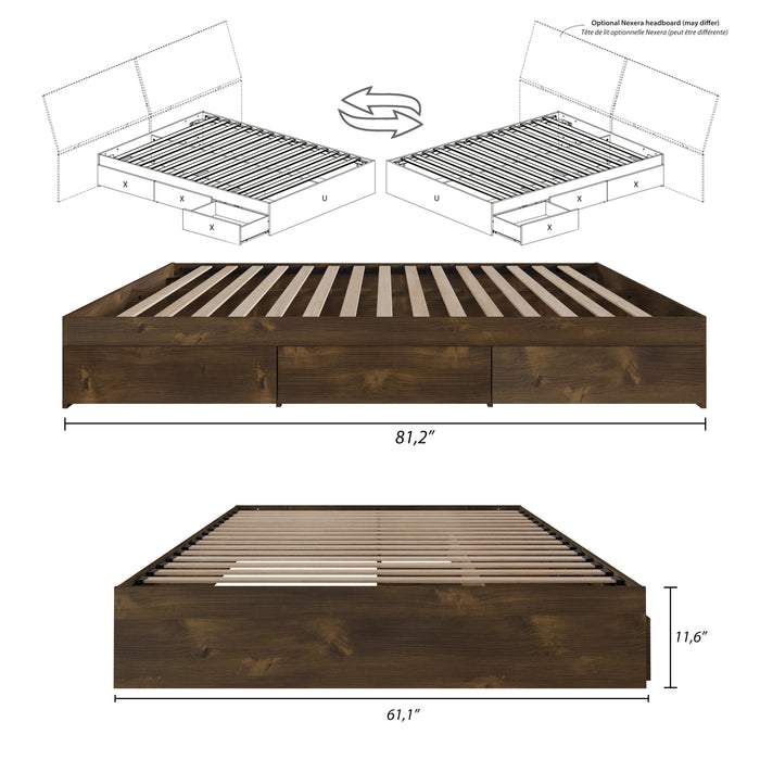 Grand lit plateforme Nordika - truffe