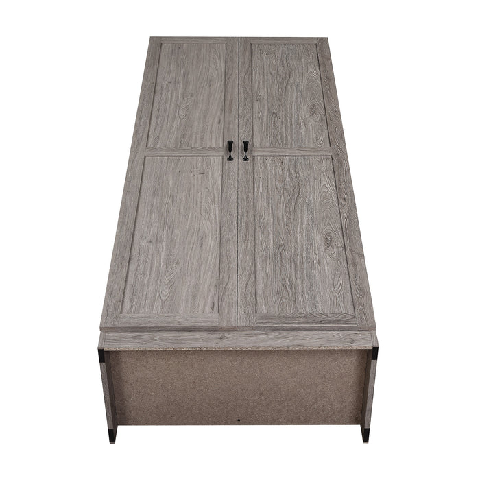 Armoire de rangement moderne Hopkins de Manhattan Comfort - grise