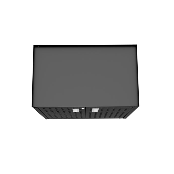 Armoire mobile Fortress de Manhattan Comfort de 31,5 po en métal texturé avec 2 tablettes réglables pour le garage - gris anthracite
