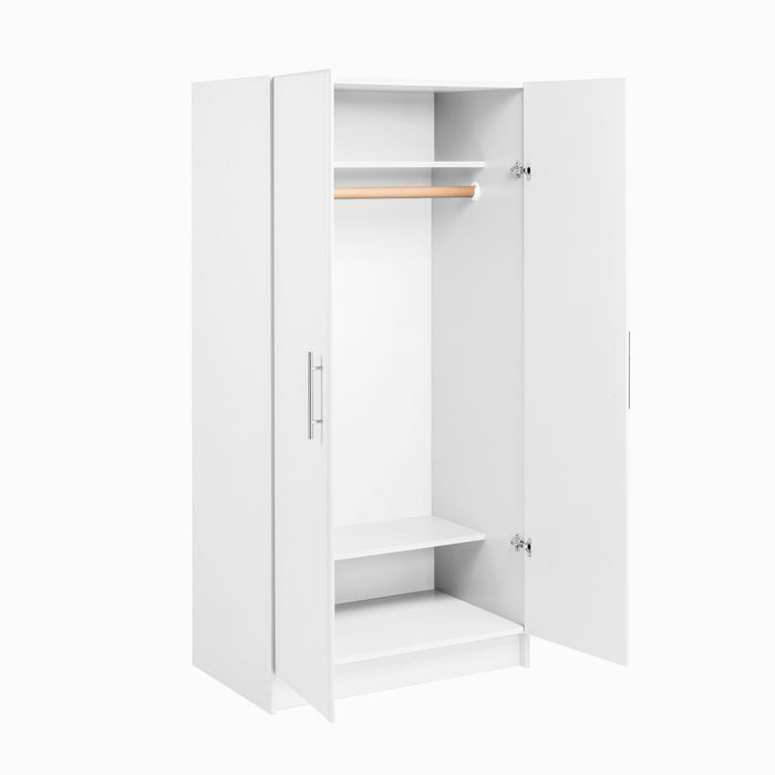 Armoire-penderie Elite de 32 po - blanche