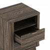Orlen Mid-Century Modern 2-Drawer Multi-Purpose Nightstand & End Table in Jacobean Walnut | Table de chevet et bout de canape polyvalent Orlen mi-siecle moderne a 2 tiroirs en noyer Jacobean