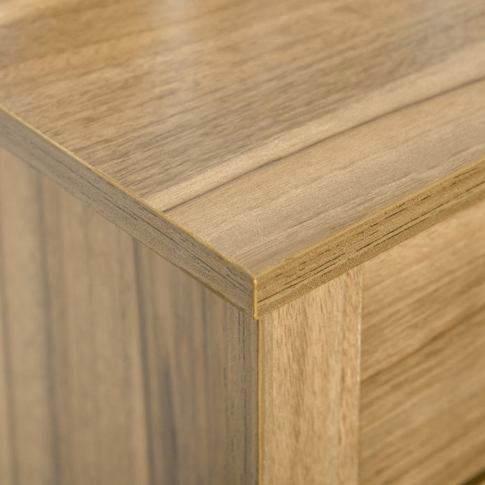 HOMCOM Buffet Ferme Porte Grange Brun Vieilli