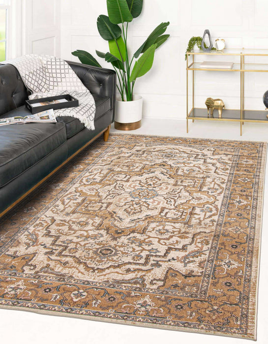 Carpette Stassie ivoire - 5 pi 0 po x 8 pi 0 po   
