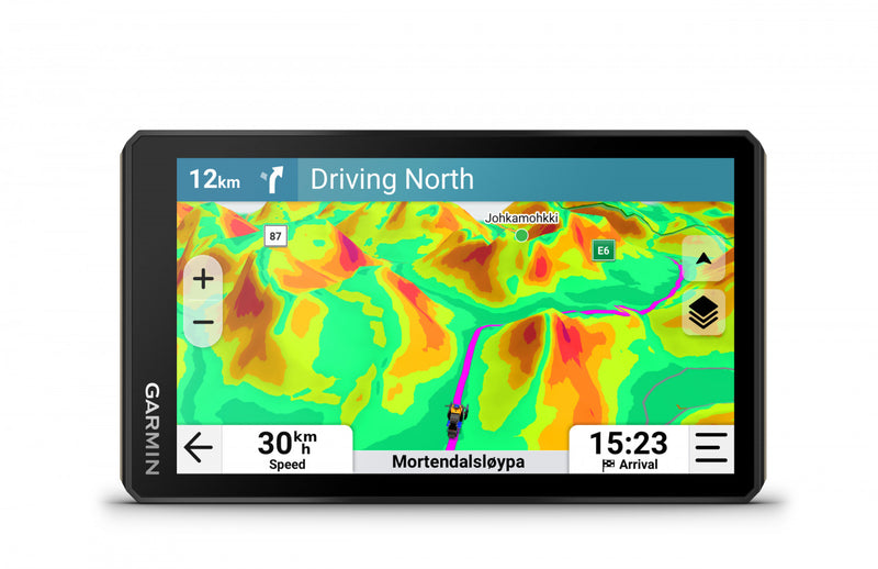 Garmin Tread 2 6” Navigateur Powersport - GPS tout-terrain, itineraires etape par etape, suivi de groupe, cartes d'elevation, itineraires de motoneige, imagerie satellite