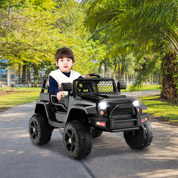 Costway Voiture Electrique 12 V Pour Enfants Costway, Alimente Par Batterie Avec Telecommande, Vehicule Jouet A 4 Roues Pour Garcons Et Filles