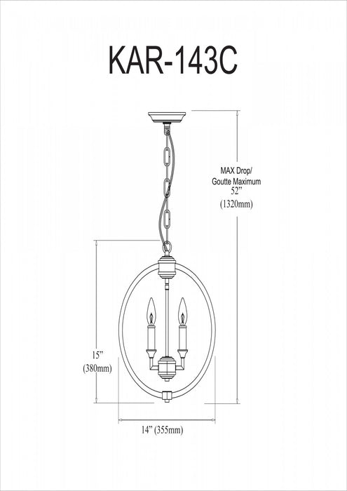 Lustre Karland de Dainolite avec bande cloutée de cristaux, fini chromé poli et 3 ampoules