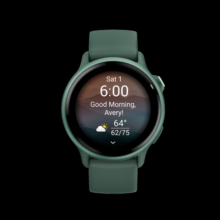 Montre connectee Garmin Vivoactive 6 Jasper Green - Vetement de performance, Coach Garmin, HIIT de force, Exercices de mobilite, Entrainements en fauteuil roulant