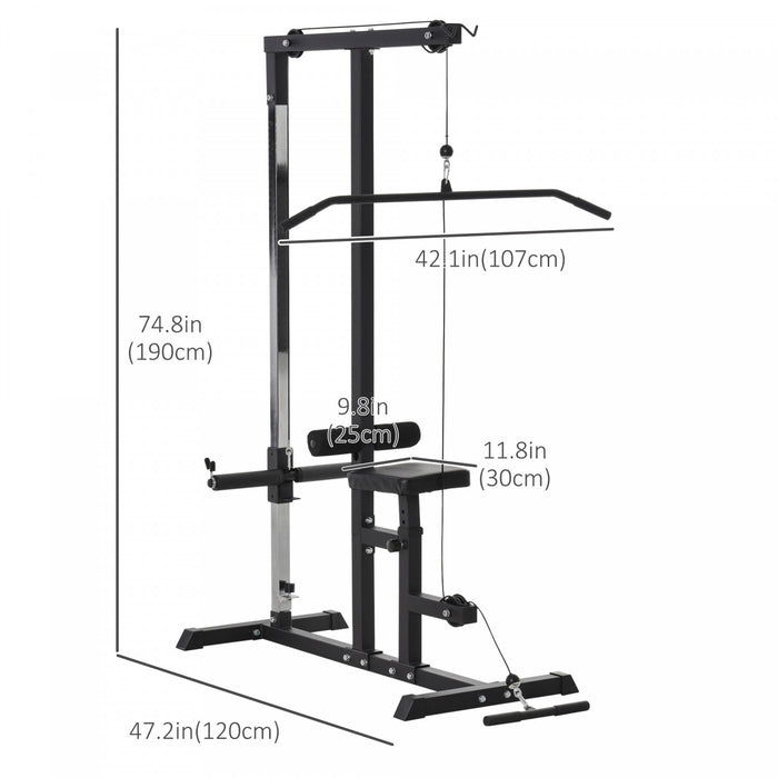 Soozie Machine De Traction Avec 3 Positions De Cables Reglables Pour Renforcer De Nombreux Groupes Musculaires Gym A La Maison