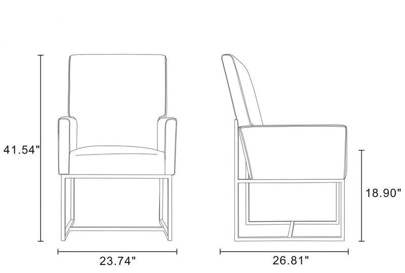 Ensemble moderne de 6 chaises de salle a manger Element en bleu