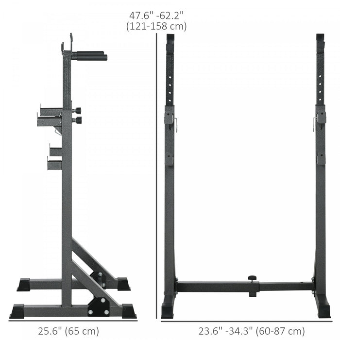 Soozier Support Reglable Pour Squats Et Developpe Couche, Noir