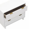 Elara Contemporary 38" Solid Wood Dresser in White (3-Drawer) | Commode contemporaine Elara 38" en bois massif blanc (3 tiroirs)