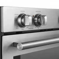Four double mural electrique Vomero 30 pouces en acier inoxydable, four a convection de 5 pi³ - FBOEL1324-30