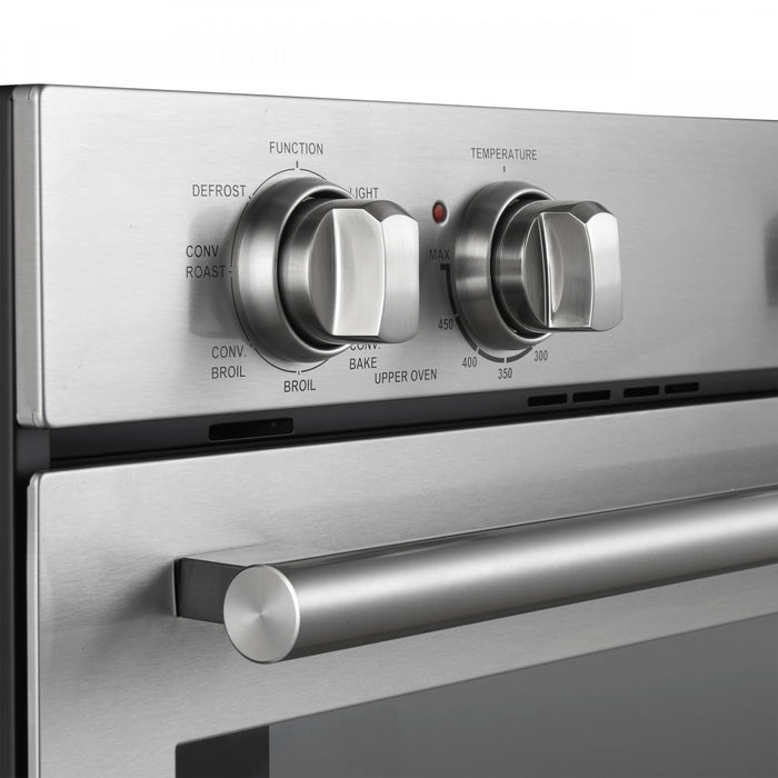 Four double mural electrique Vomero 30 pouces en acier inoxydable, four a convection de 5 pi³ - FBOEL1324-30