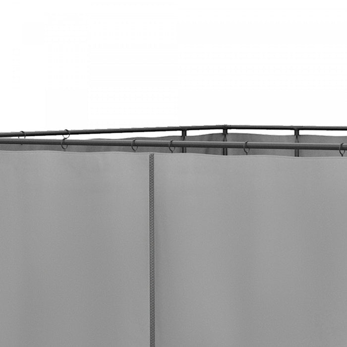 Outsunny Ensemble De Parois Laterales De Gazebo Universel Avec 4 Panneaux, Crochets/anneaux En C Inclus Pour Pergolas Et Cabanas, Gris Clair
