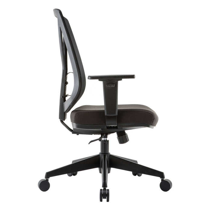 TygerClaw Fauteuil de Bureau en Maille Respirante a Dossier Mi-Haut avec Support Lombaire