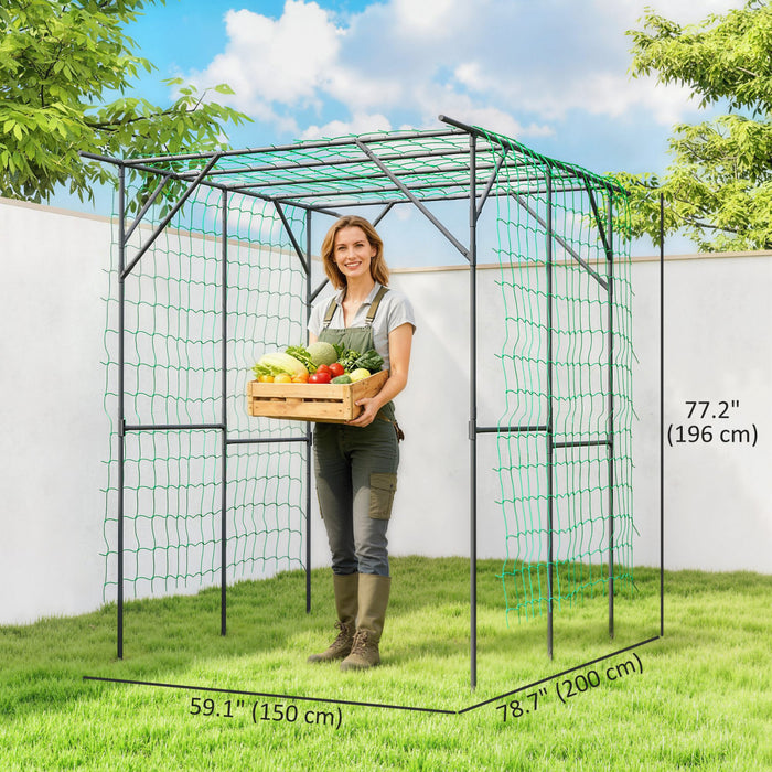 Outsunny Treillis de Jardin de 6.4pi, Arche de Soutien pour Plantes