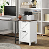 HOMCOM File Cabinet with 2 Drawers Filing Cabinet for A4 Letter, White