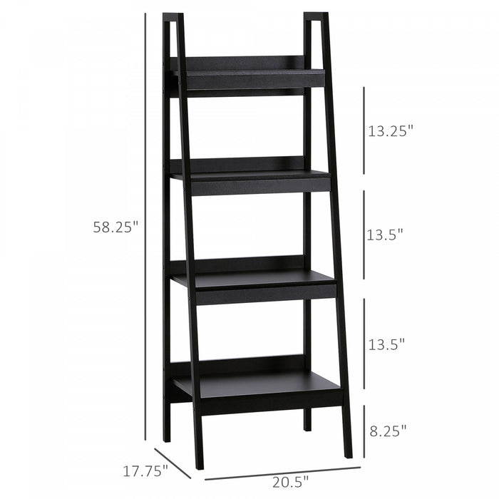 HOMCOM Lot de 2 Etageres Echelles 4 Niveaux, Presentation Multifonction