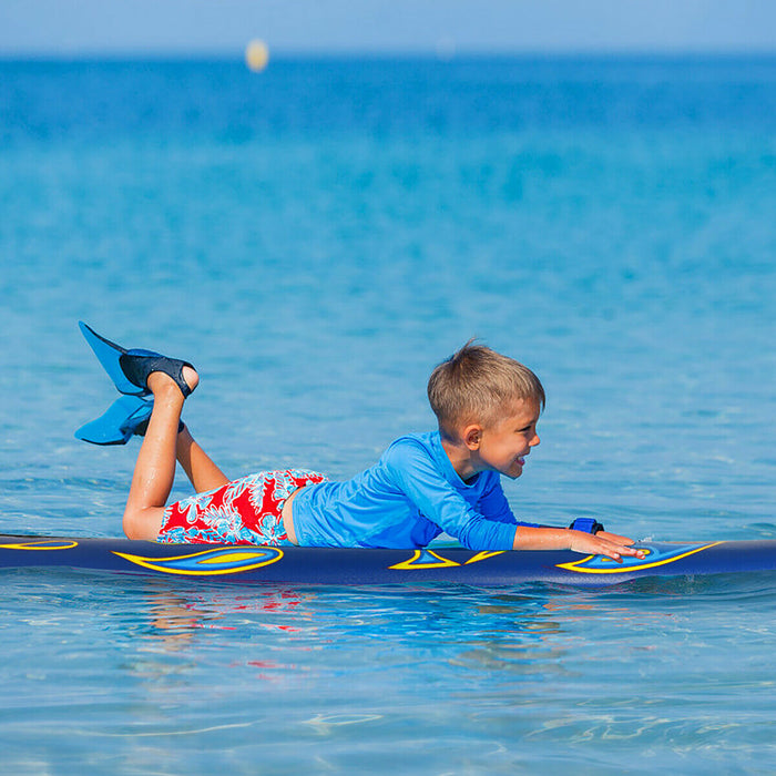 Costway – Planche De Surf De 6’’ A 3 Derives & Leash Pour Enfants, Adultes