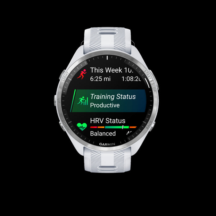 Garmin Forerunner® 965 Montre Gps Intelligente - Suivi De Fitness Avec Gps Multi-bande - Pierre Blanche