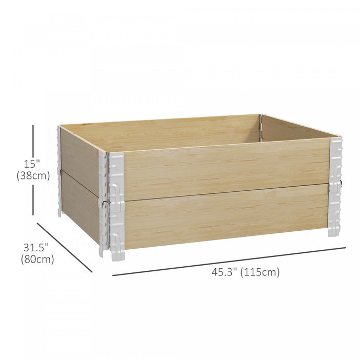 Outsunny Lit De Jardin Sureleve En Bois Pliable Avec Fond Ouvert