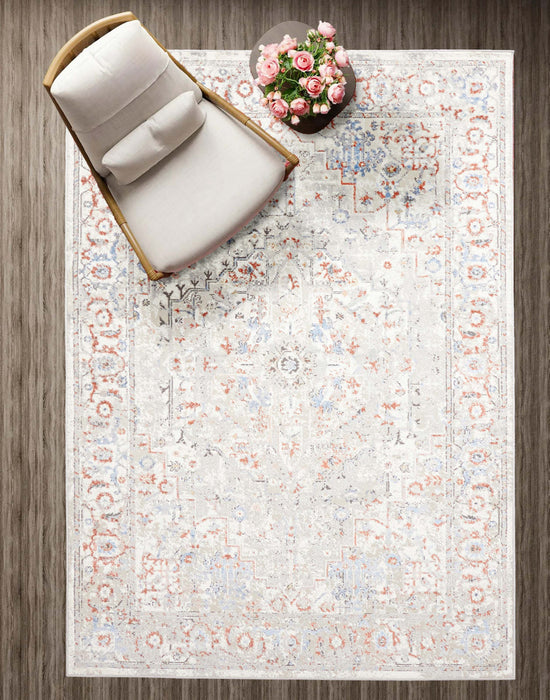 Tapis Traditionnel Mira 8'0\" x 10'0\" en Ivoire
