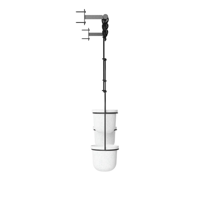 Jardinière suspendue Triflora de Umbra - blanche