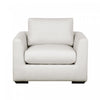 Cleo Contemporary Upholstered Accent Chair in Cream | Fauteuil d’appoint contemporain Cleo en tissu creme