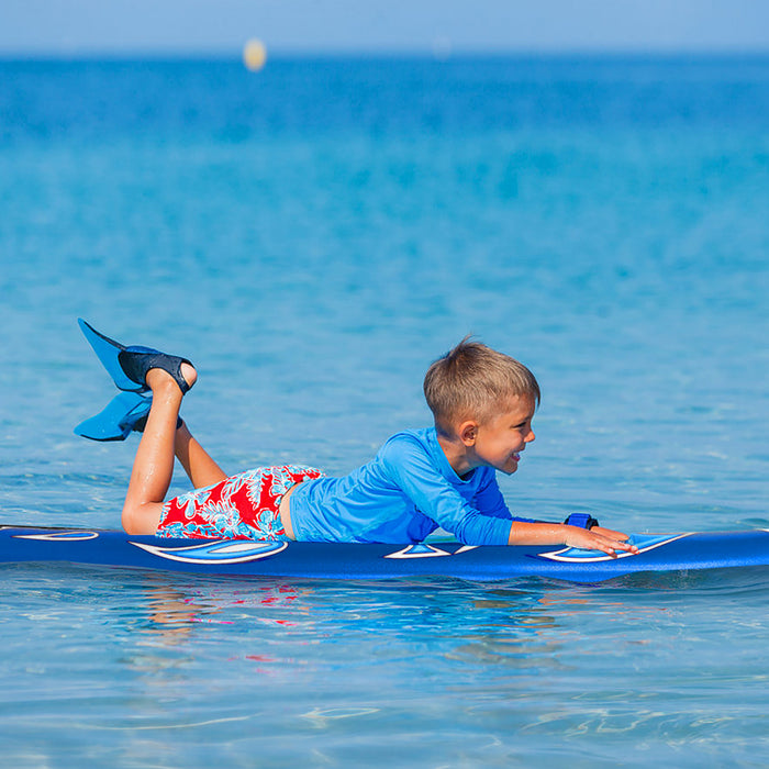 Costway – Planche De Surf De 6’’ A 3 Derives & Leash Pour Enfants, Adultes