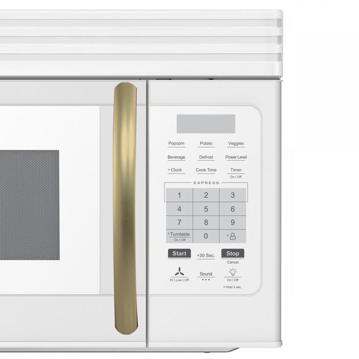 Four a micro-ondes Scalo 30 pouces,au-dessus de la cuisiniere, blanc, 1,6 pi³ - FOTR3007-30WHT