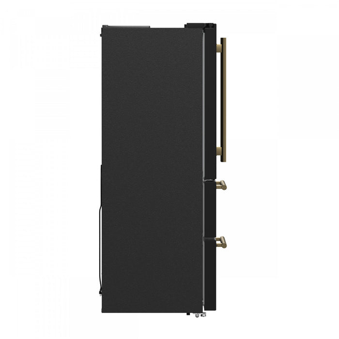 Refrigerateur Espresso Moena de 36 po a portes francaises, noir, 19,2 pi³ – FFRBI1820-36BLK