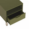 Rockefeller Mid-Century Modern 20" Nightstand in Olive Green (1-Drawer) | Table de nuit Rockefeller Mid-Century Modern 20" en vert olive (1 tiroir)