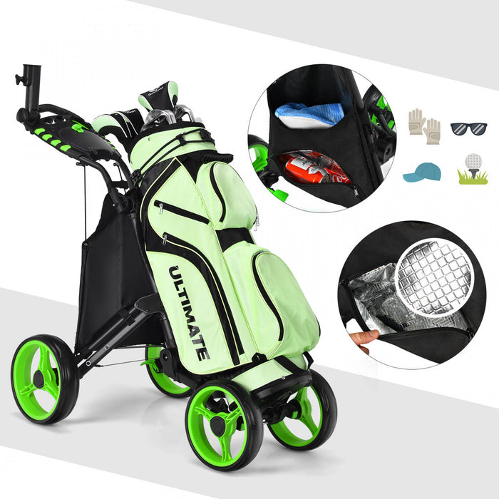 Chariot De Golf 4 Roues Goplus