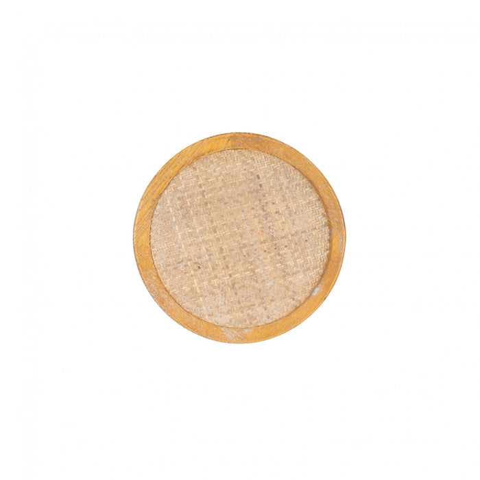 Tabouret bar Rae en rotin et sans dossier - naturel
