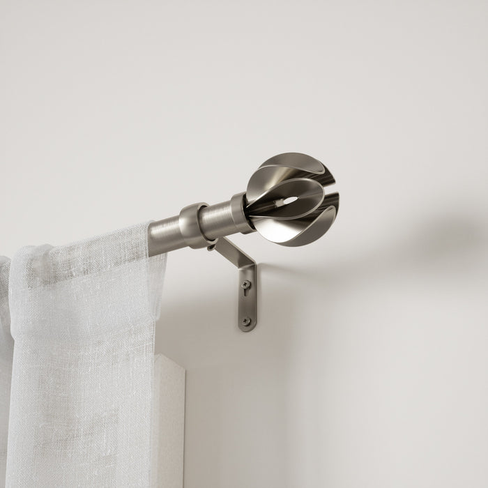  Tringle à rideaux extensible Blossom de Umbra nickel de 1 po - 42 po à 120 po