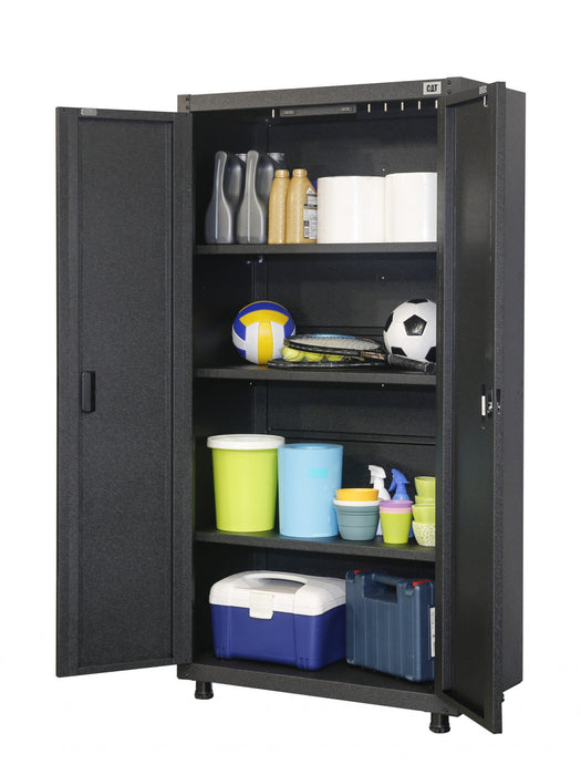 Armoire de rangement de garage CAT® prete a assembler, 91 cm (36 po), a 2 portes