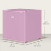 HOMCOM 1.1 Cubic Feet Compact Mini Freezer with Adjustable Temperature
