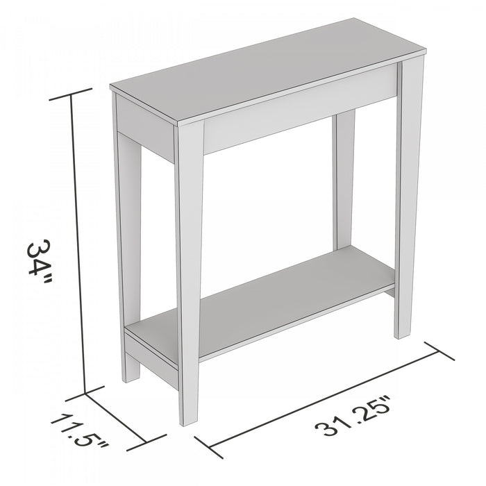 Console de 31 po avec 1 tablette - taupe foncé