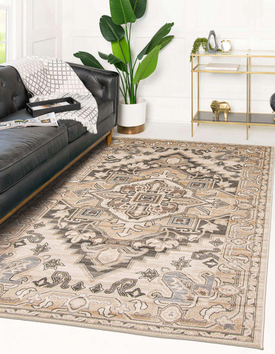 Carpette Addie beige - 5 pi 0 po x 8 pi 0 po  