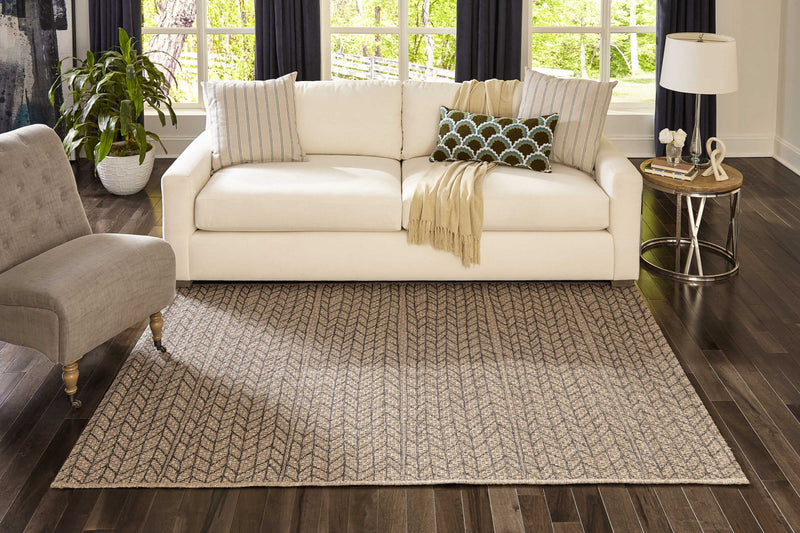 Tapis Contemporain Linden 7'10\" x 10'0\" en brun